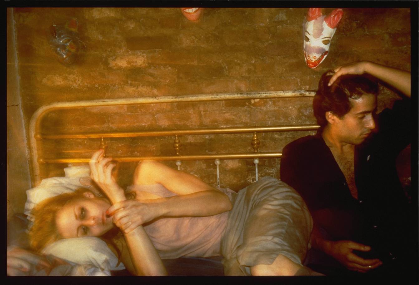 Greer and Robert on the bed, NYC 1982 by Nan Goldin born 1953